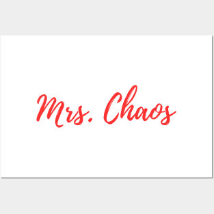 Mrs. Chaos (Red) Posters and Art